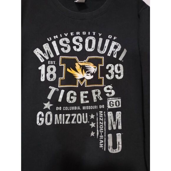 Creative Apparel Shirt Ladies 2x Missouri Tigers Sweatshirt Black Gold‎ College - Picture 3 of 6